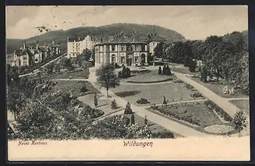 AK Bad Wildungen, Blick zum Neuen Kurhaus