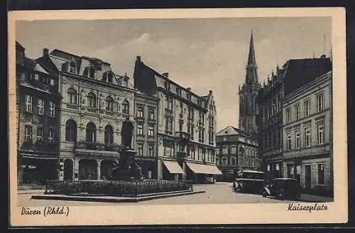 AK Düren, Strasse am Kaiserplatz