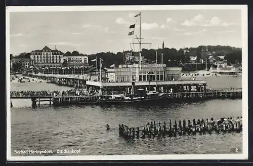 AK Heringsdorf, Seebad, Brückenkopf