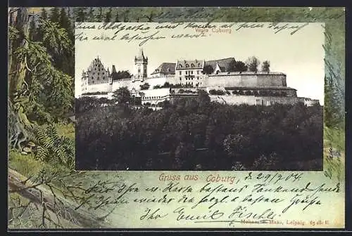 AK Coburg, Blick auf die Veste