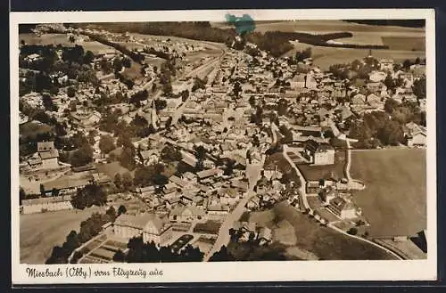 AK Miesbach /Obby., Ortsansicht vom Flugzeug aus