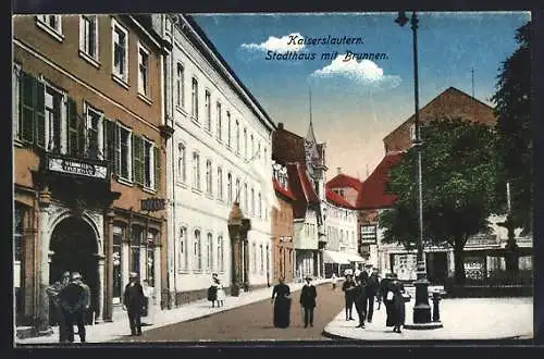 AK Kaiserslautern, Stadthaus mit Brunnen