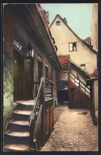 AK Alt-Berlin, Blütchenhaus in der Fischerstrasse 28
