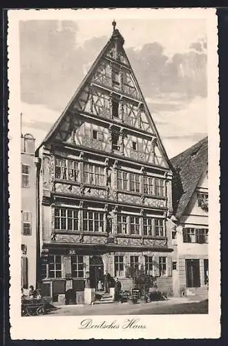 AK Dinkelsbühl, Gasthof Deutsches Haus im Sonnenschein