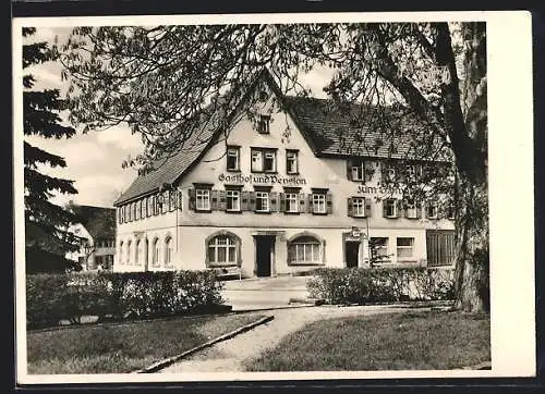AK Pfalzgrafenweiler /Freudenstadt, Blick auf Gasthof Zum Schwanen, Bes. Hermann Breuning
