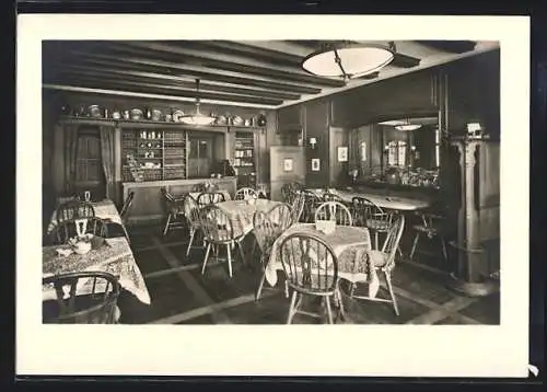 AK Baden-Baden, Gaststube im Gasthaus L.V. Schellerer