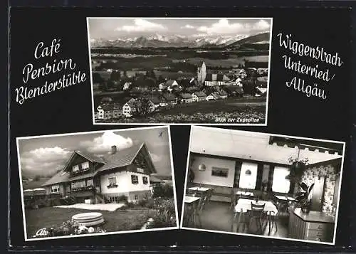 AK Wiggensbach-Unterried, Café-Pension Blenderstüble, Bes. J. Denz