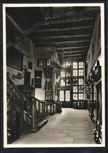 AK Wismar, Haus Michaelis, Diele aus dem 16. Jahrhundert