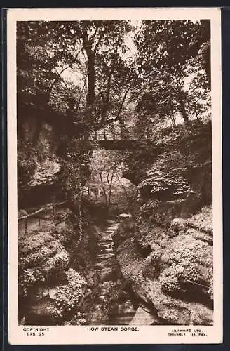 AK How Stean Gorge, Ortspartie mit Brücke