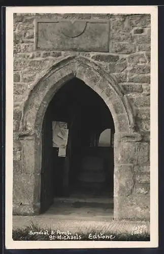 AK Edstone, St. Michaels, Sundial & Porch