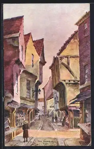 Künstler-AK York, The Shambles