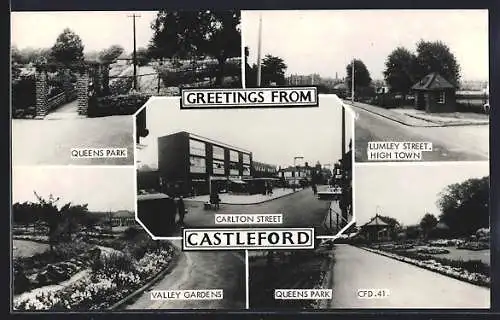 AK Castleford, Queens Park, Carlton Street, Valley Gardens