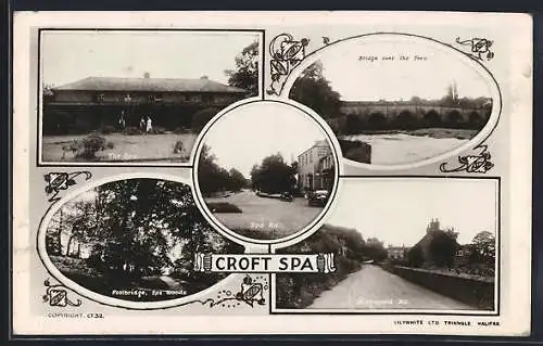 AK Croft Spa, Bridge over the Tees, Footbridge, Richmond Rd.
