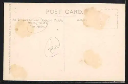 AK Whitby, St. Hilda`s School, Sneaton Castle, The Study