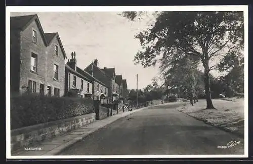 AK Sleights, Strassenansicht des Ortes