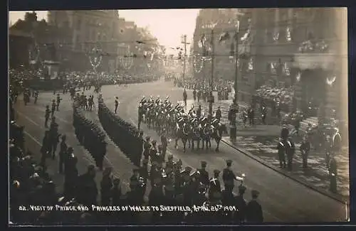 AK Sheffield, Visit of Prince and Princess of Wales, April 26th 1909