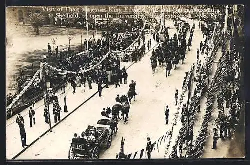 AK Sheffield, Visit of Their Majesties King Edward and Queen Alexandra, July 12th 1905