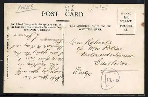 AK Sheffield, Visit of Their Majesties King Edward and Queen Alexandra, July 12th 1905