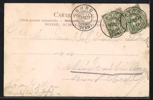 AK Burg, Schloss Burg, Ruine, Tor