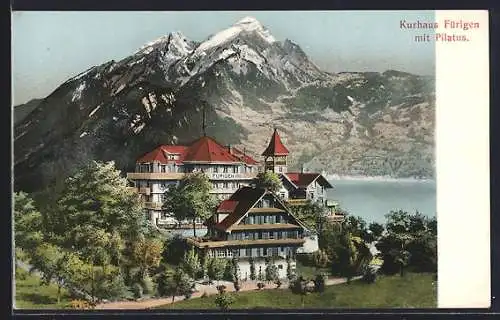 AK Fürigen, Kurhaus mit Pilatus