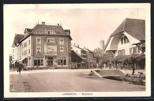 AK Langenthal, Strassenpartie am Spitalplatz