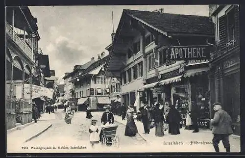 AK Interlaken, Partie in der Höhestrasse