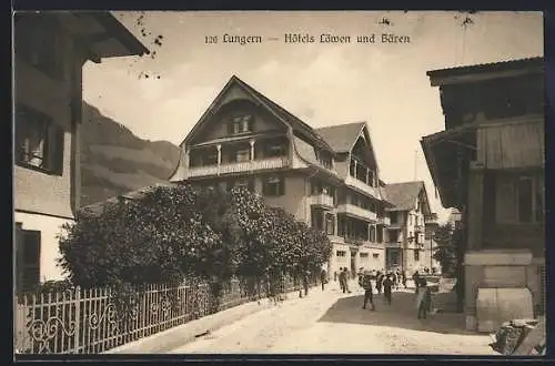 AK Lungern, Hotels Löwen und Bären