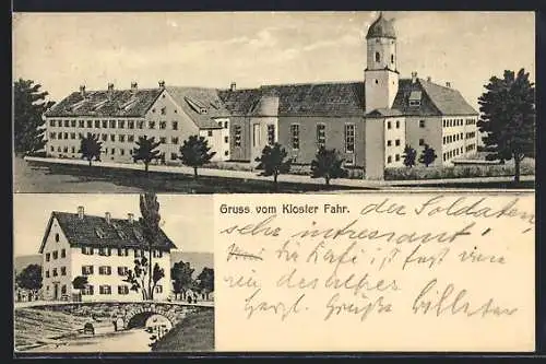 AK Fahr, Kloster Fahr, zwei Ansichten