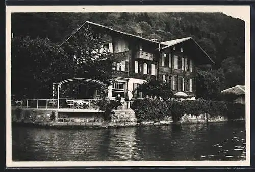 AK Oberhofen am Thunersee, Hotel-Pension Zaugg