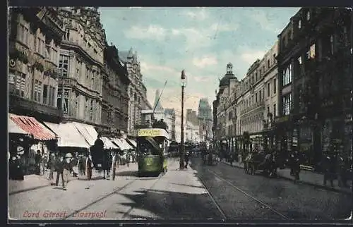 AK Liverpool, Lord Street, Strassenbahn