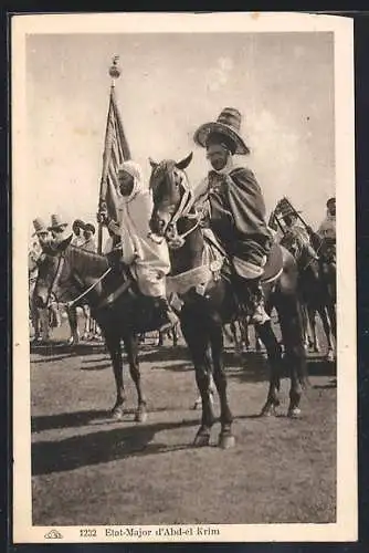 AK Etat-Major d`Abd-el Krim, arabische Soldaten