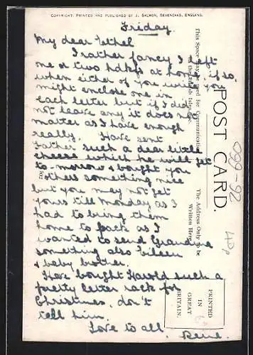 Künstler-AK Reg Carter: Ente schaut einer Raupe nach