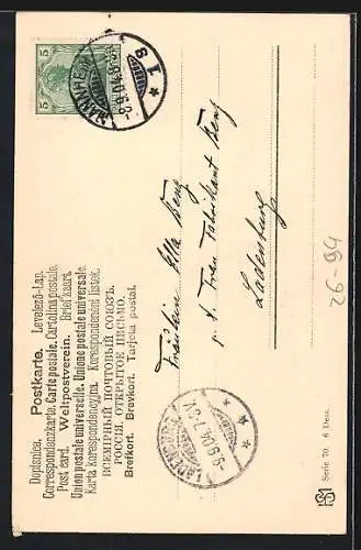 Künstler-AK Ernst Schlemo: Mädchen mit zwei Dackeln