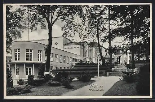 AK Weimar / Thüringen, Ansicht der Weimarhalle