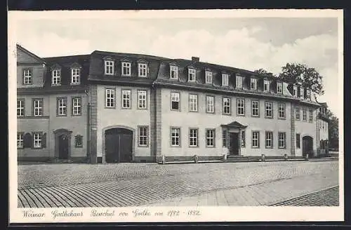 AK Weimar / Thüringen, Goethehaus, bewohnt von Goethe von 1782-1832