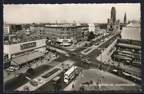AK Berlin-Charlottenburg, Kurfürstendamm mit Gedächtniskirche