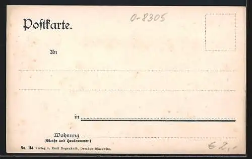 AK Königstein /Sächs. Schweiz, Ortsansicht mit Lilienstein und Dampfer