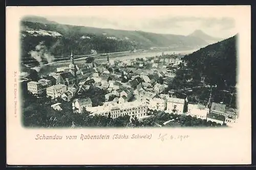 AK Schandau /Sächs. Schweiz, Gesamtansicht