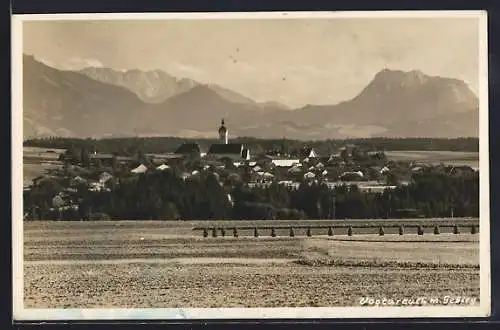 AK Vogtareuth, Ortsansicht mit Kirche