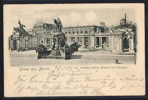 AK Berlin, Denkmal Kaiser Wilhelm des Grossen