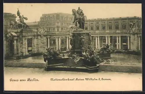 AK Berlin, Nationaldenkmal Kaiser Wilhelm d. Grossen