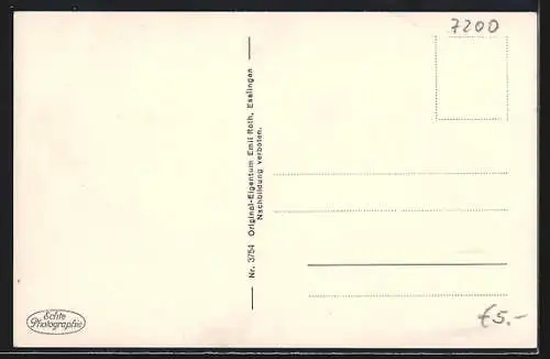AK Tuttlingen, Ortsansicht mit Kirche