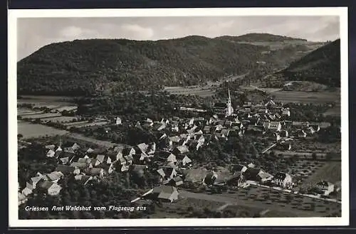 AK Griessen, Ortsansicht vom Flugzeug aus