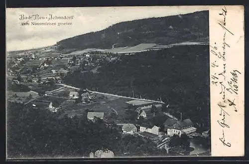 AK Bad Neu-Johnsdorf, Ortsansicht vom Nonnenfelsen gesehen