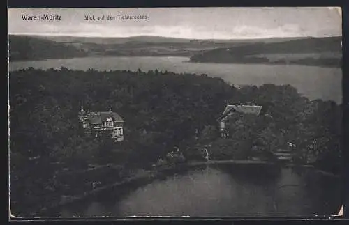 AK Waren-Müritz, Blick auf den Tiefwarensee
