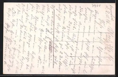 AK Ulm a. D., Ortsansicht mit Flusspartie