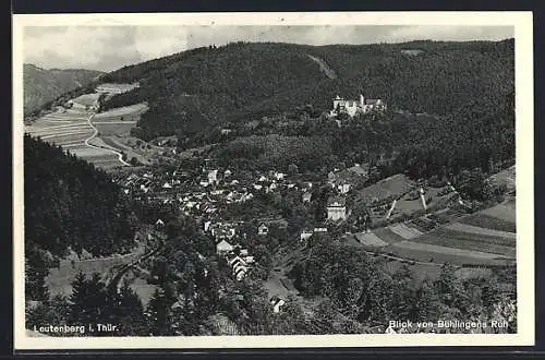 AK Leutenberg i. Thür., Blick von Bühlingens Ruh auf den Ort