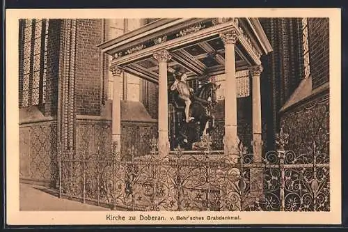 AK Doberan, Kirche, V. Behr`sches Grabdenkmal