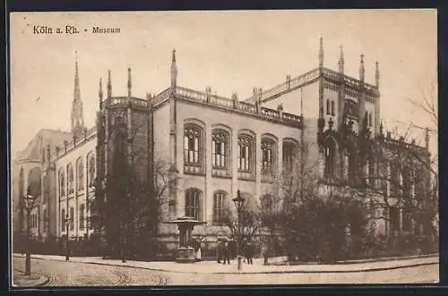 AK Köln a. Rh., Wallraff-Richartz-Museum mit Strassenpartie