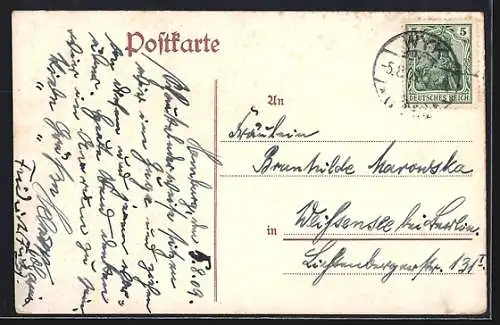 AK Alt-Hamburg, Catharinenfleth mit Booten